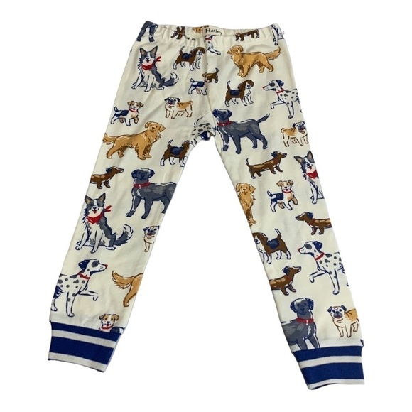 Hatley White Dog Print Pajama Pants Size 3 - Picture 1 of 4
